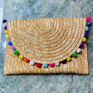 Wicker envelope clutch